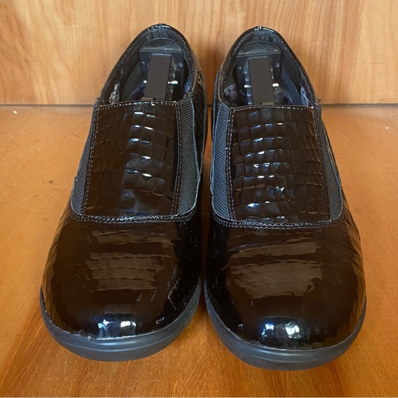 Womens 9 Skechers Flexibles Divider Slip On Clogs Black SEF0524 - Picture 2 of 8